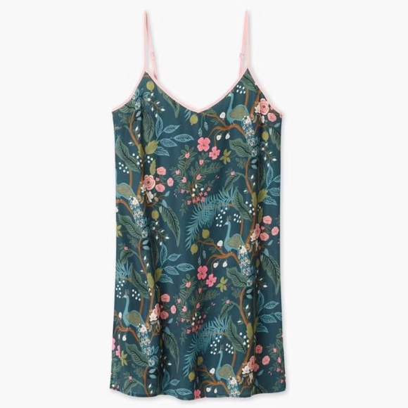 summersalt Other - Rifle Paper Co. x Summersalt Emerald Peacock Cloud 9 Cami Slip Dress